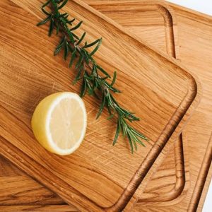 Set of 3 Premium European Oak Wood Handmade Cutting Boards Oiled