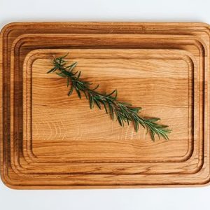 Set of 3 Premium European Oak Wood Handmade Cutting Boards Oiled